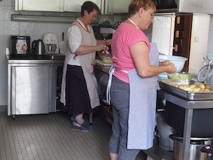 Travail à la cuisine